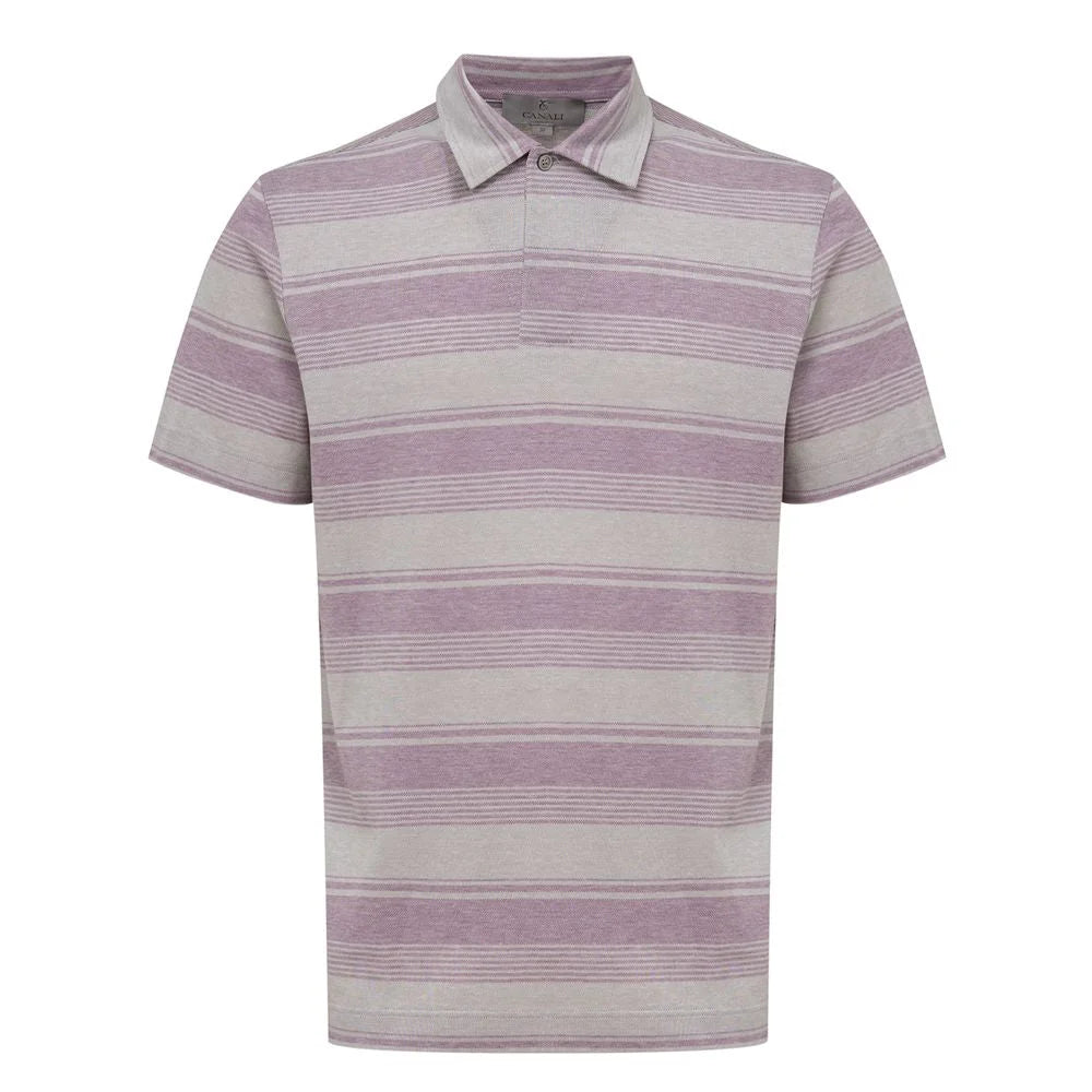 Canali Gray Cotton Polo Shirt - IT50 | L - Polos