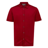 Canali Red Cotton Shirt - IT50 | L - Shirts