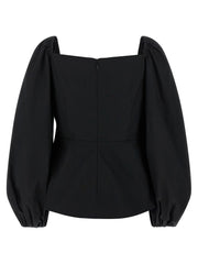 Carolina Herrera Black Cotton Tank Tops