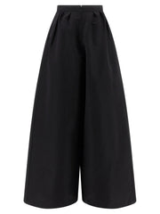 Carolina Herrera Black Silk Casual Pants - 10