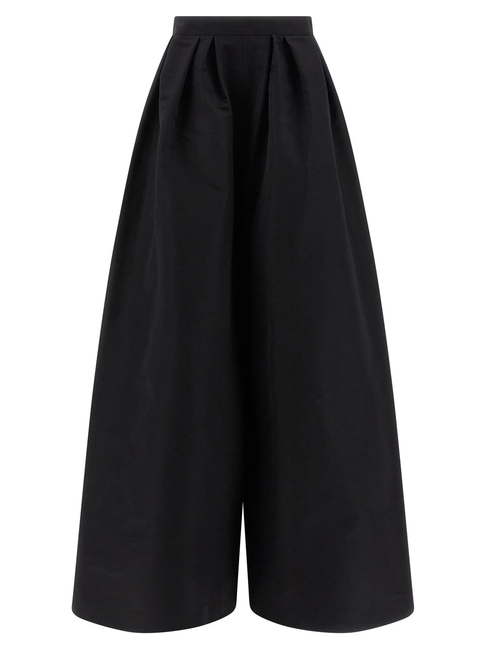 Carolina Herrera Black Silk Casual Pants - 10