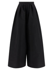 Carolina Herrera Black Silk Casual Pants - 10