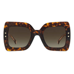 Carolina Herrera Brown Acetate Sunglasses