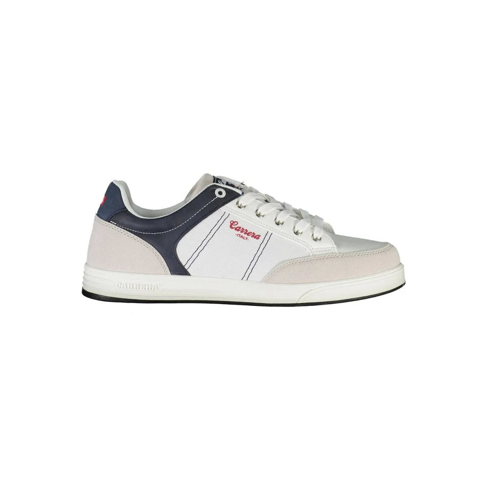 Carrera White Polyester Sneaker - Sneakers