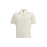 Casablanca Beige Cotton Polo Shirt