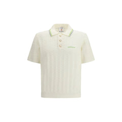 Casablanca Beige Cotton Polo Shirt