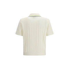 Casablanca Beige Cotton Polo Shirt