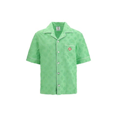 Casablanca Bicolor Cotton Shortsleeve Shirt