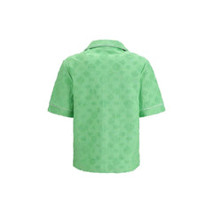 Casablanca Bicolor Cotton Shortsleeve Shirt
