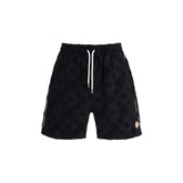 Casablanca Black Cotton Bermuda Shorts