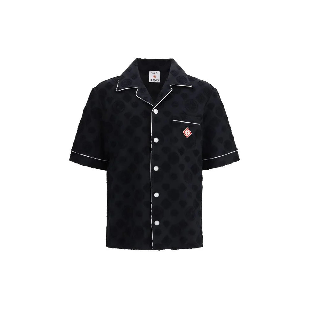 Casablanca Black Cotton Shortsleeve Shirt
