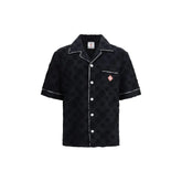 Casablanca Black Cotton Shortsleeve Shirt