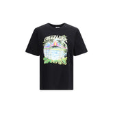 Casablanca Black Cotton T-Shirt