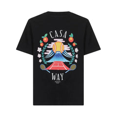 Casablanca Black Cotton T-Shirt