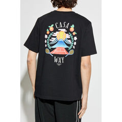 Casablanca Black Cotton T-Shirt