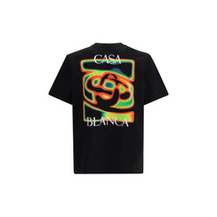 Casablanca Black Cotton T-Shirt