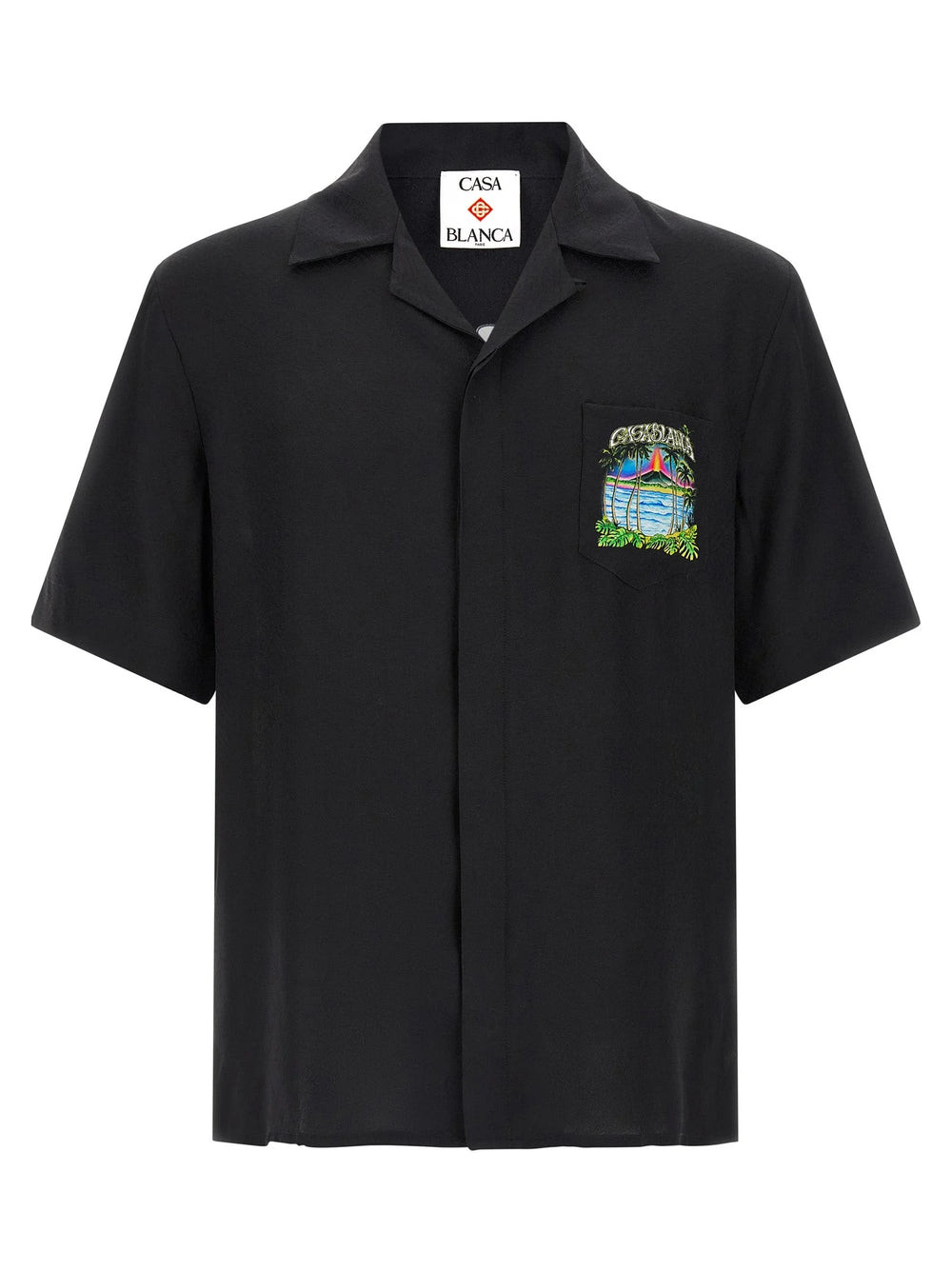 Casablanca Black Silk Blouse