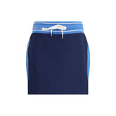 Casablanca Blue Cotton Mini Skirt