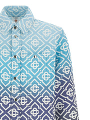 Casablanca Blue Cotton Shell Jacket