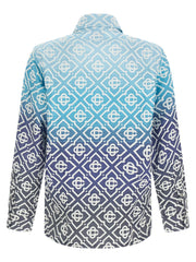 Casablanca Blue Cotton Shell Jacket