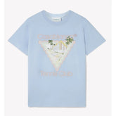 Casablanca Blue Cotton T-Shirt - XL - T-Shirts