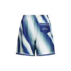 Casablanca Blue Silk Bermuda Shorts