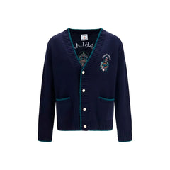 Casablanca Blue Wool Oves Aries Cardigan - M