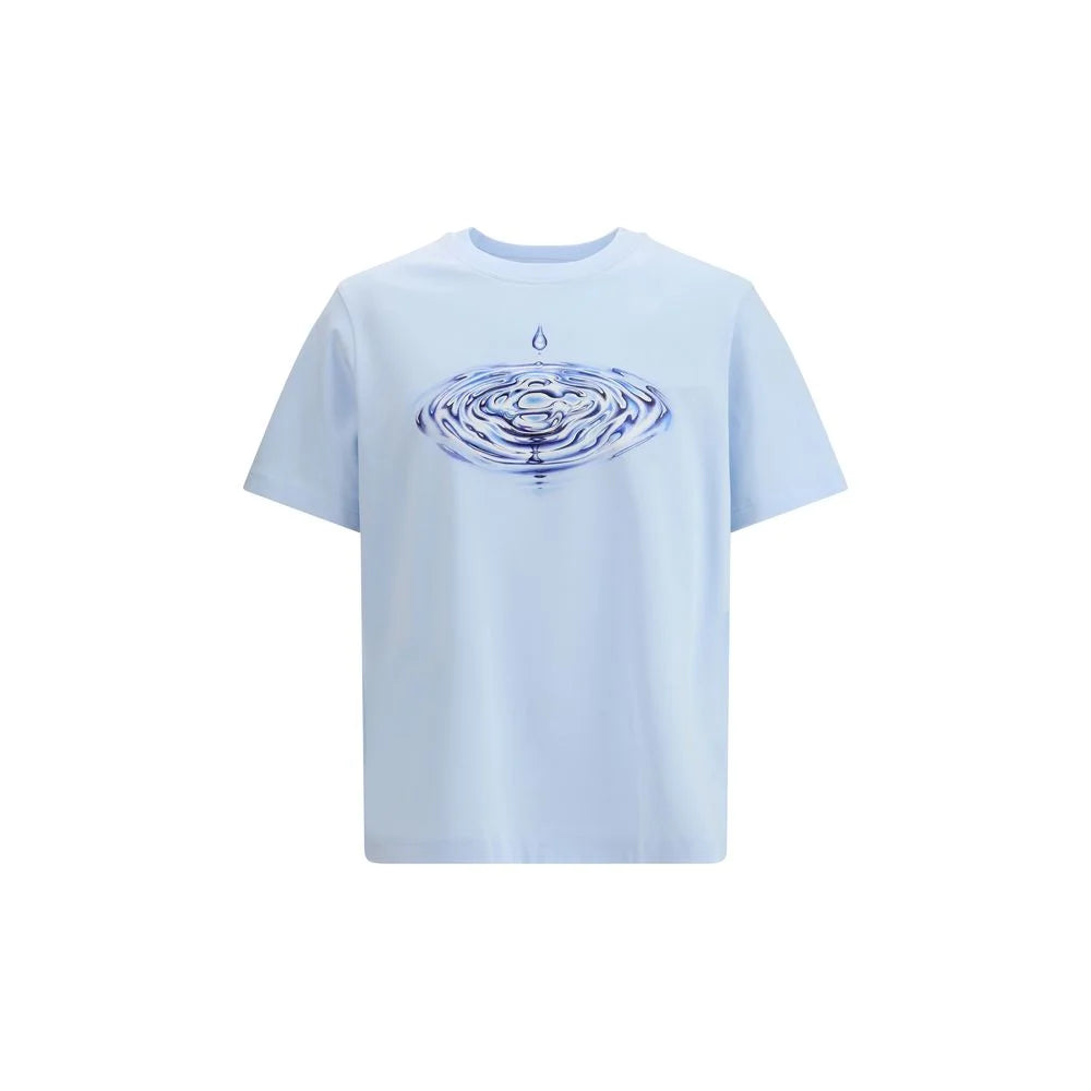 Casablanca Light Blue Cotton T-Shirt
