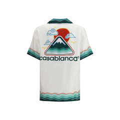 Casablanca Silk Cuban Collar short sleeve Shirt - Shirts