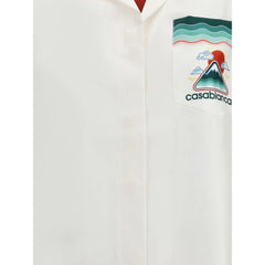 Casablanca Silk Cuban Collar short sleeve Shirt - Shirts