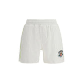 Casablanca White Cotton Bermuda Shorts