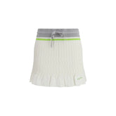 Casablanca White Cotton Mini Skirt