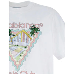 Casablanca White Cotton T-Shirt