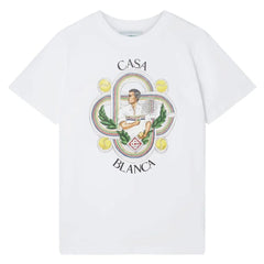 Casablanca White Cotton T-Shirt
