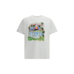 Casablanca White Cotton T-Shirt