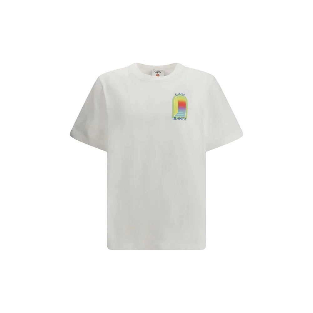 Casablanca White Cotton T-Shirt - L