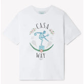 Casablanca White Cotton T-Shirt - T-Shirts