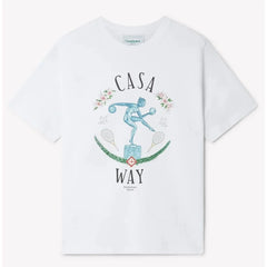 Casablanca White Cotton T-Shirt - T-Shirts