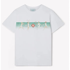Casablanca White Cotton T-Shirt - T-Shirts