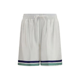 Casablanca White Silk Bermuda Shorts - M