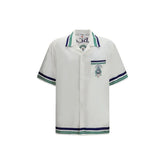 Casablanca White Silk Shortsleeve Shirt - M