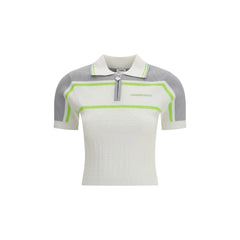Casablanca White Viscose Polo Shirt - M