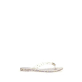 Casadei Gold Polyurethane Flat Sandals