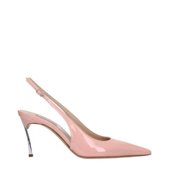 Casadei Pink Leather High Heel Pumps - EU40/US10