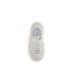 Casadei White Rubber Platform Sneakers