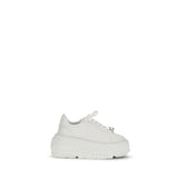 Casadei White Rubber Platform Sneakers