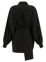 CATALINA Black Polyester Short Dress