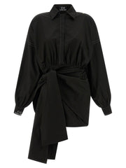 CATALINA Black Polyester Short Dress