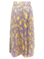 CATALINA Purple Recycled Polyester Midi Skirt