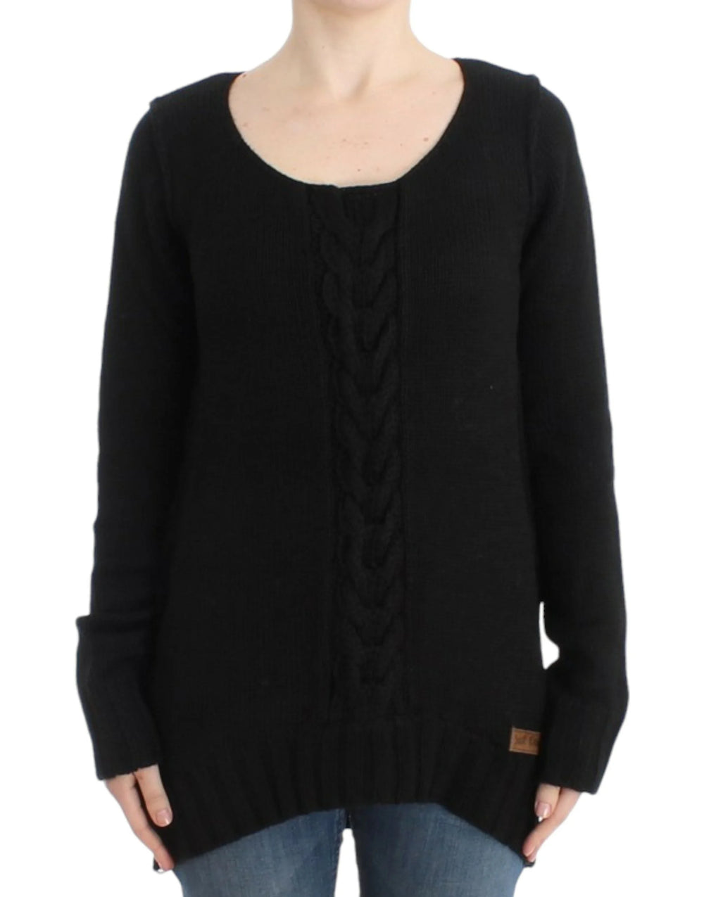 Cavalli Black knitted wool sweater - Sweaters